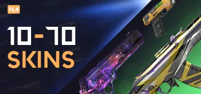 From 10 to 70 skins | NA Server 